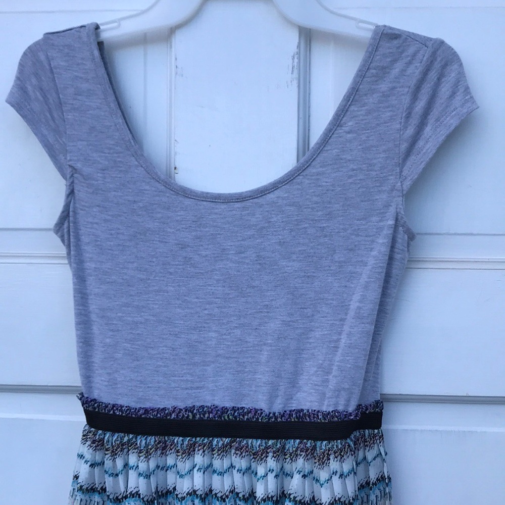 Xhilaration Women’s Chevron Sheer High Low Dress S - Picture 5 of 8